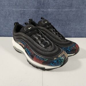 Nike Air Max 97 Womens Size 7.5 Shoes Rainbow Snake Low Top Athletic Sneakers